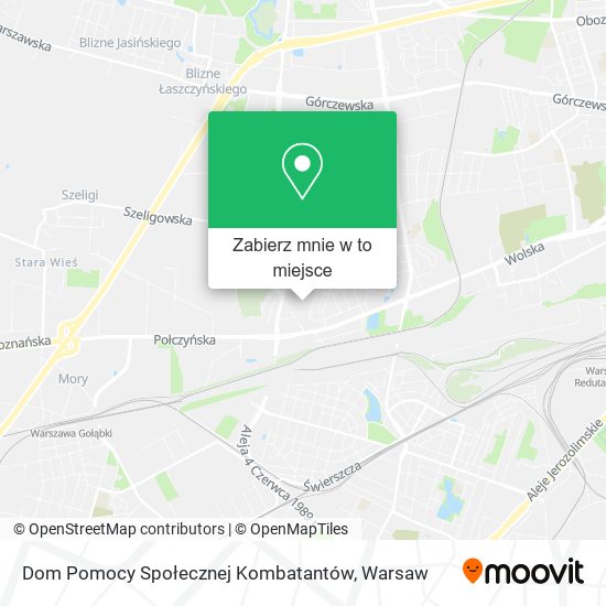 Mapa Dom Pomocy Społecznej Kombatantów