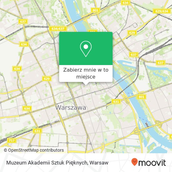 Mapa Muzeum Akademii Sztuk Pięknych