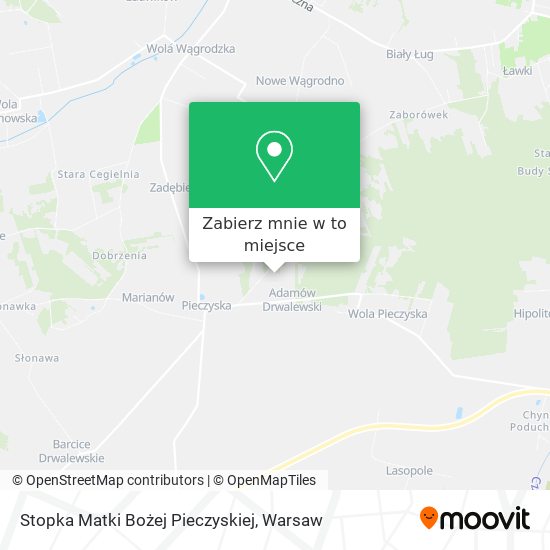 Mapa Stopka Matki Bożej Pieczyskiej