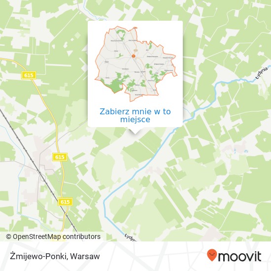 Mapa Żmijewo-Ponki