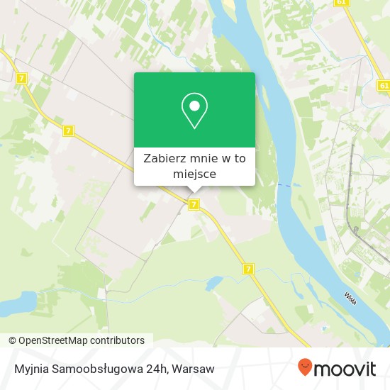 Mapa Myjnia Samoobsługowa 24h