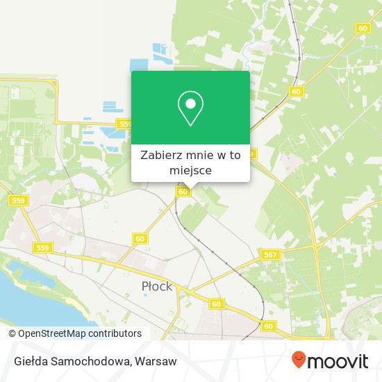 Mapa Giełda Samochodowa