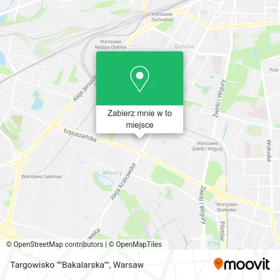 Mapa Targowisko ""Bakalarska""