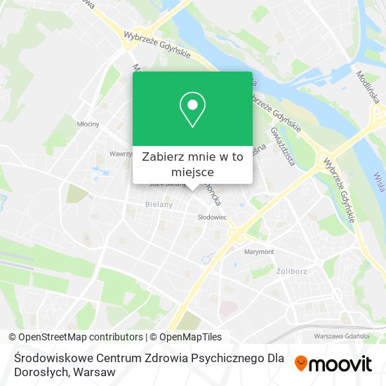 Mapa Środowiskowe Centrum Zdrowia Psychicznego Dla Dorosłych