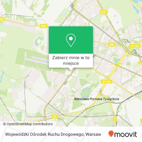 Mapa Wojewódzki Ośrodek Ruchu Drogowego