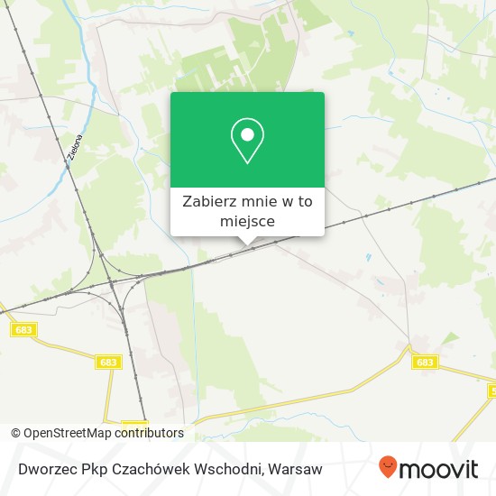 Mapa Dworzec Pkp Czachówek Wschodni