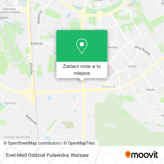 Mapa Enel-Med Oddział Puławska