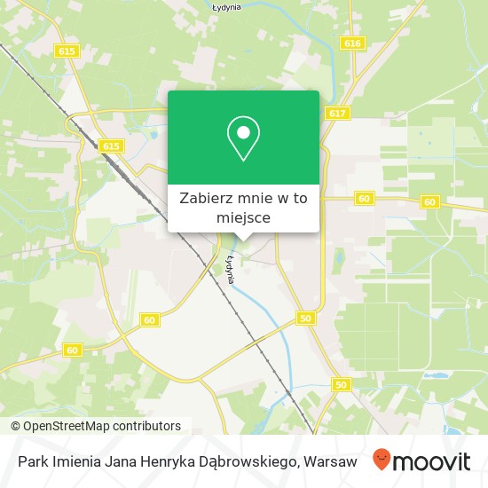 Mapa Park Imienia Jana Henryka Dąbrowskiego