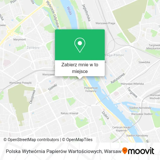Mapa Polska Wytwórnia Papierów Wartościowych