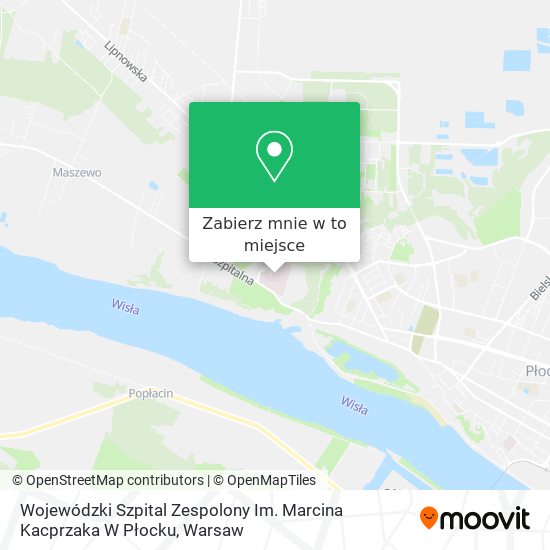 Mapa Wojewódzki Szpital Zespolony Im. Marcina Kacprzaka W Płocku