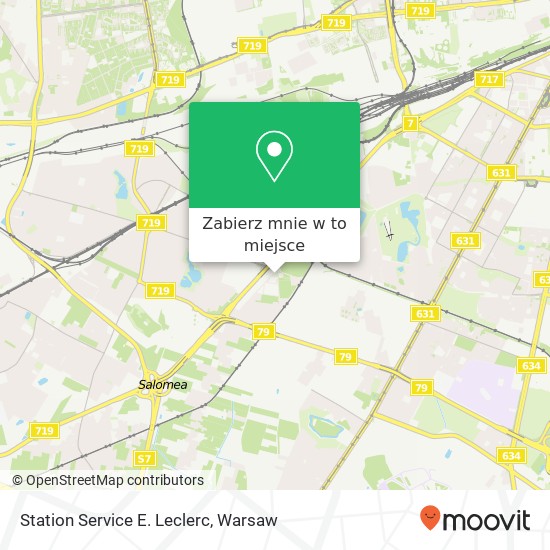 Mapa Station Service E. Leclerc