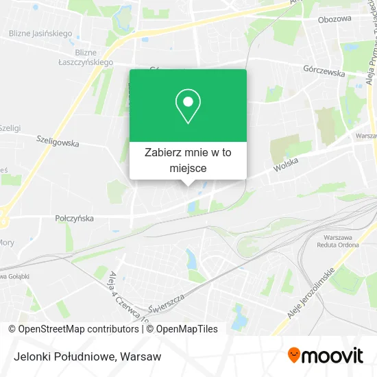 Mapa Jelonki Południowe