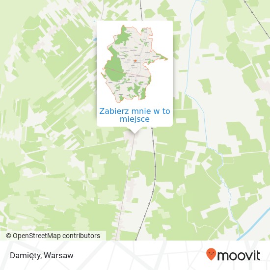 Mapa Damięty