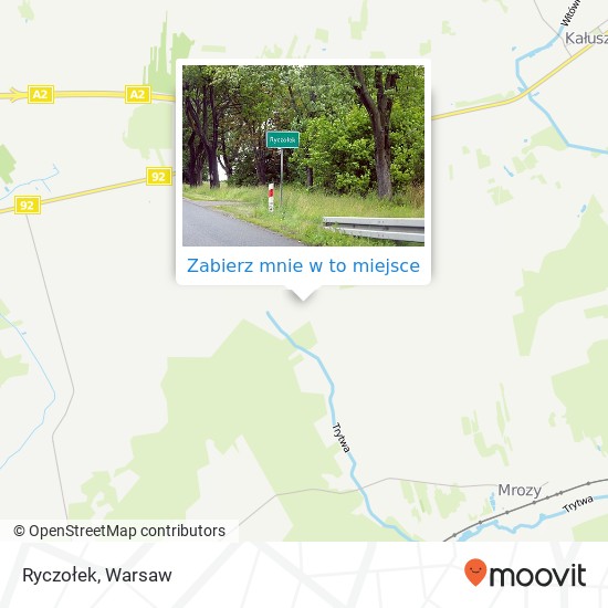 Mapa Ryczołek