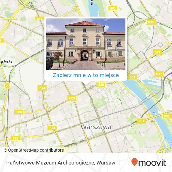 Mapa Państwowe Muzeum Archeologiczne