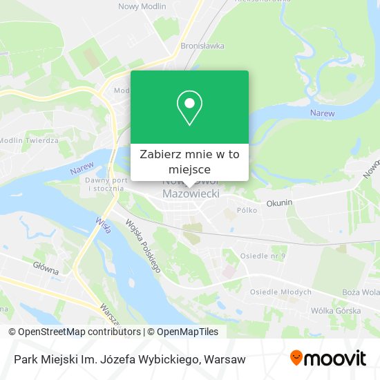 Mapa Park Miejski Im. Józefa Wybickiego