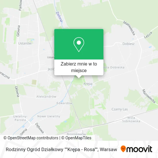Mapa Rodzinny Ogród Działkowy ""Krępa - Rosa""