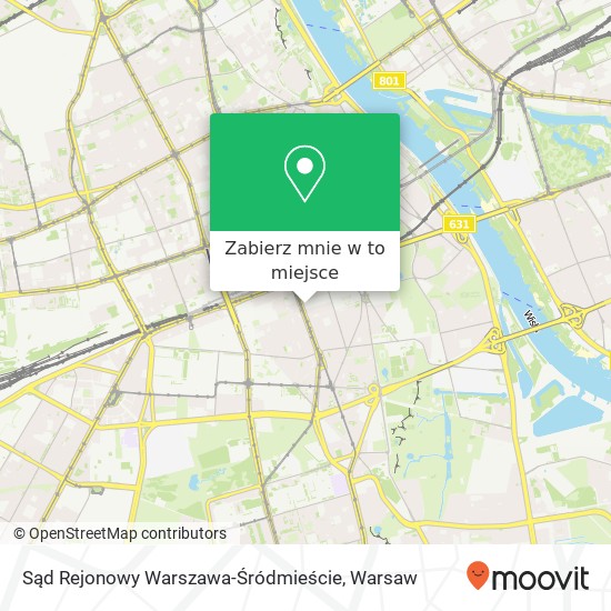 Mapa Sąd Rejonowy Warszawa-Śródmieście