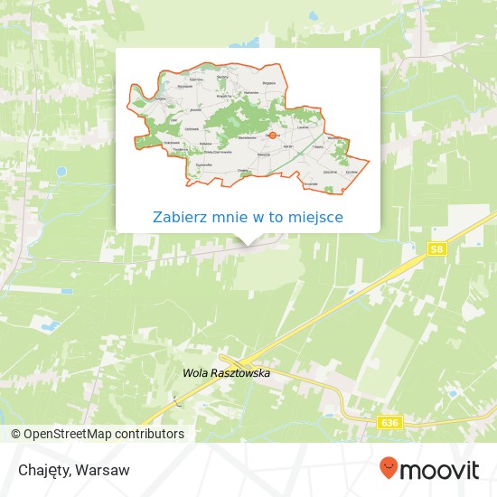 Mapa Chajęty