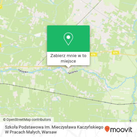 Mapa Szkoła Podstawowa Im. Mieczysława Kaczyńskiego W Pracach Małych