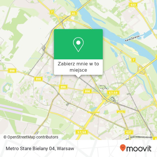 Mapa Metro Stare Bielany 04