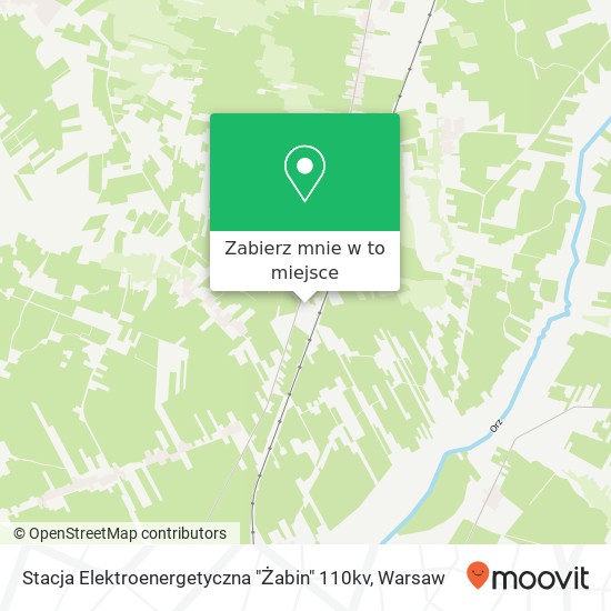 Mapa Stacja Elektroenergetyczna "Żabin" 110kv