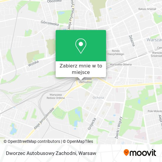 Mapa Dworzec Autobusowy Zachodni