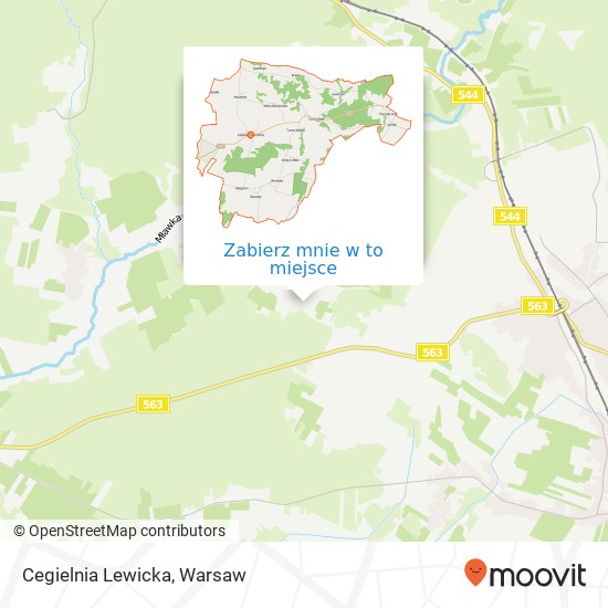 Mapa Cegielnia Lewicka