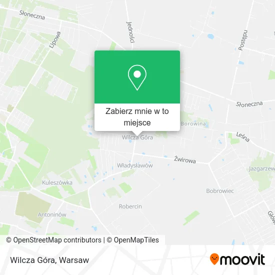 Mapa Wilcza Góra
