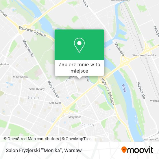 Mapa Salon Fryzjerski ""Monika""