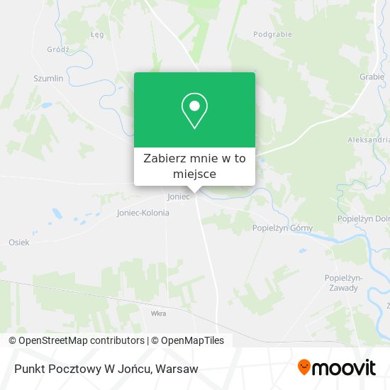 Mapa Punkt Pocztowy W Jońcu