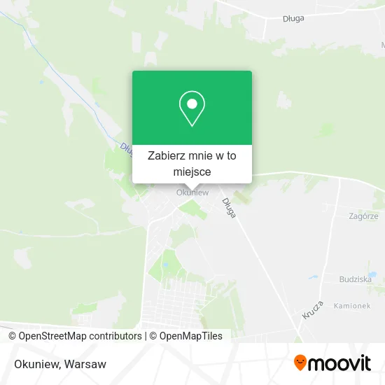Mapa Okuniew