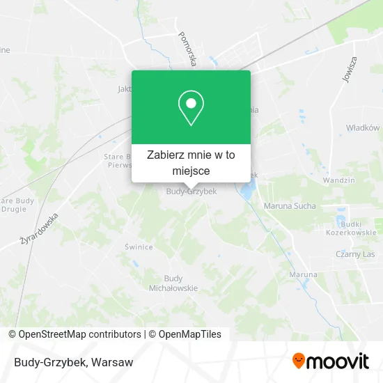 Mapa Budy-Grzybek