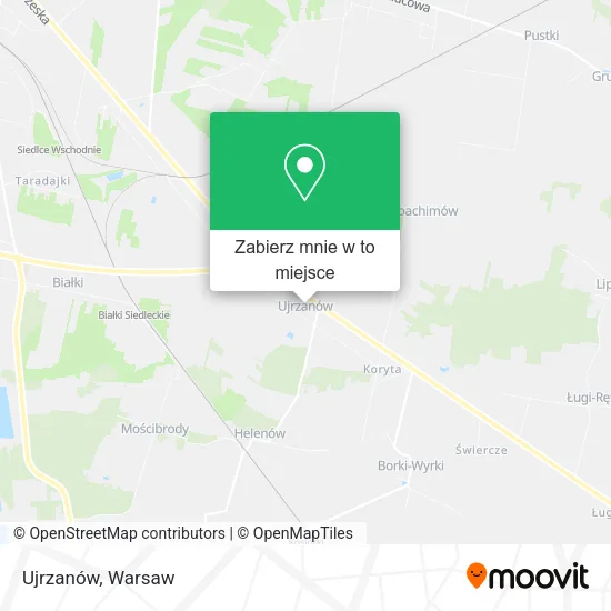 Mapa Ujrzanów