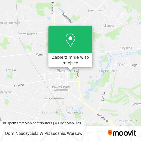 Mapa Dom Nauczyciela W Piasecznie