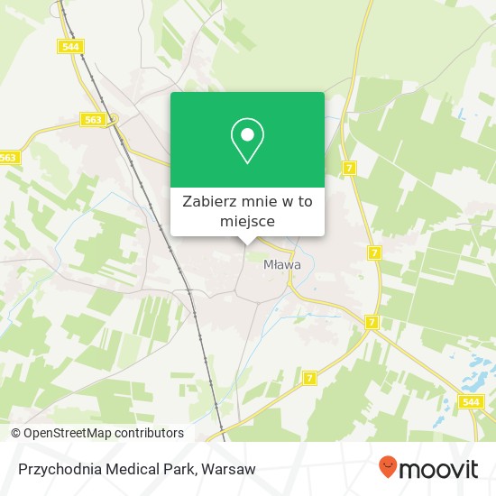 Mapa Przychodnia Medical Park