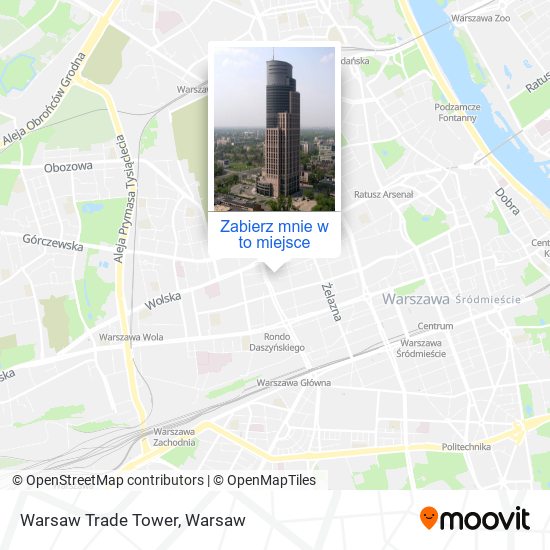 Mapa Warsaw Trade Tower