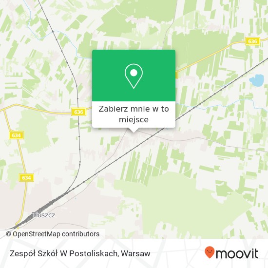 Mapa Zespół Szkół W Postoliskach