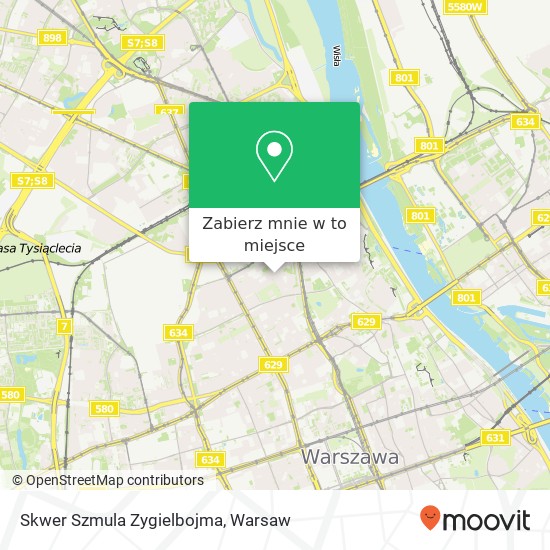 Mapa Skwer Szmula Zygielbojma