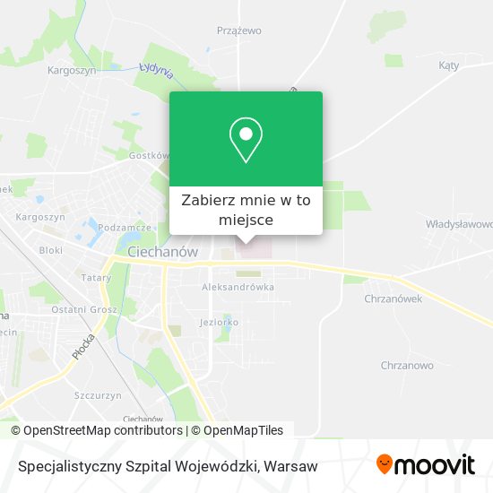 Mapa Specjalistyczny Szpital Wojewódzki