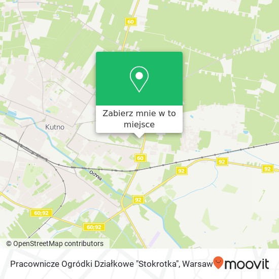 Mapa Pracownicze Ogródki Działkowe "Stokrotka"