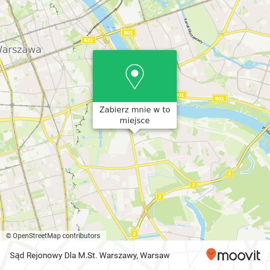 Mapa Sąd Rejonowy Dla M.St. Warszawy