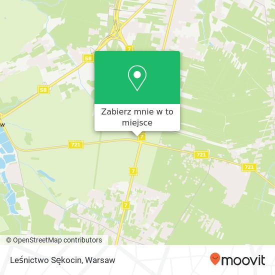 Mapa Leśnictwo Sękocin