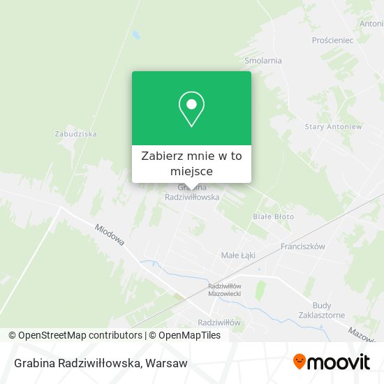 Mapa Grabina Radziwiłłowska