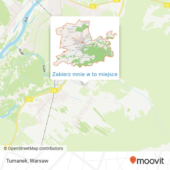 Mapa Tumanek