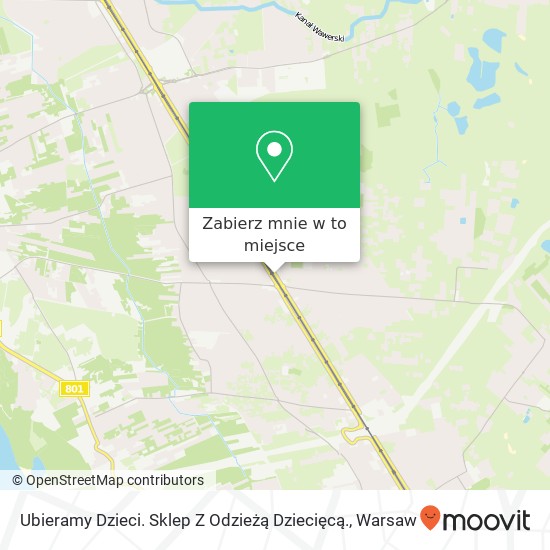 Mapa Ubieramy Dzieci. Sklep Z Odzieżą Dziecięcą.