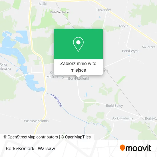 Mapa Borki-Kosiorki