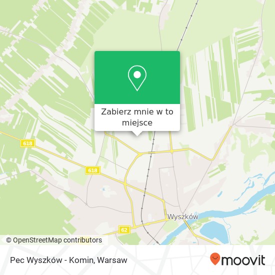 Mapa Pec Wyszków - Komin