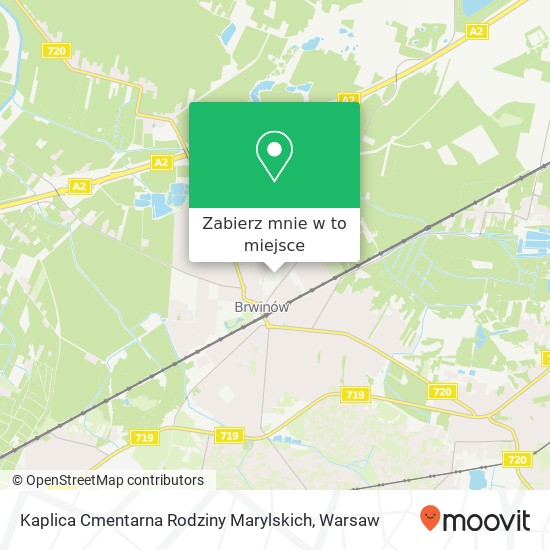 Mapa Kaplica Cmentarna Rodziny Marylskich