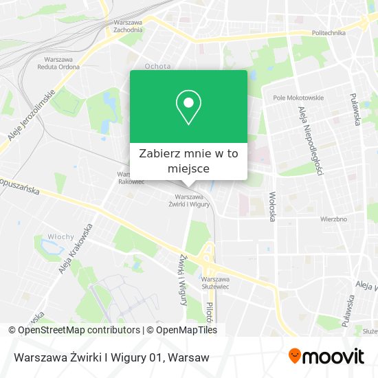 Mapa Warszawa Żwirki I Wigury 01